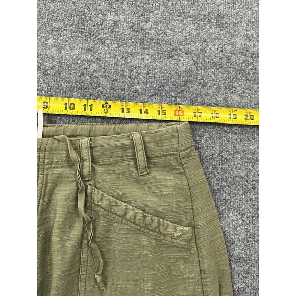 Free People Bay To Breakers Cargo Pants S Harem Lagenlook Boho Baggy Pine Green - Picture 10 of 16